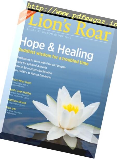 Lion’s Roar – November 2016 Cover