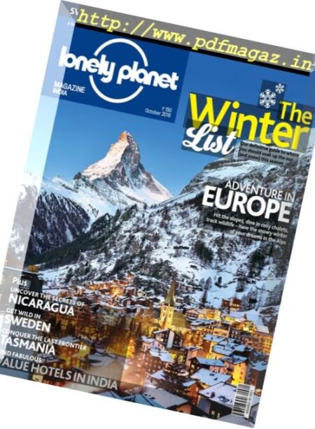 Lonely Planet India – October 2016 Cover