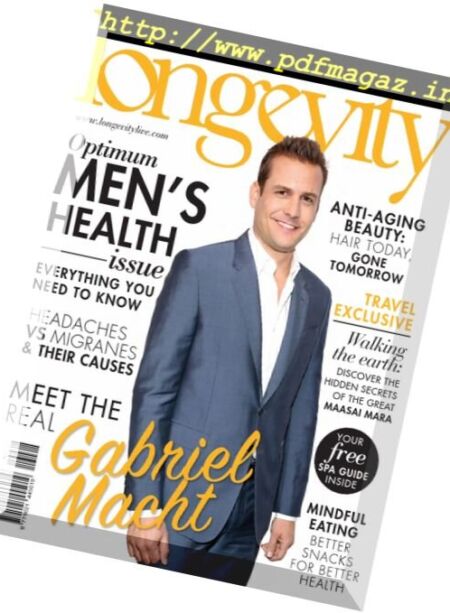 Longevity Magazine – November 2016 Cover