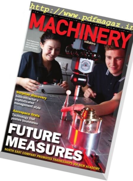 Machinery Magazine – August 2016 Cover