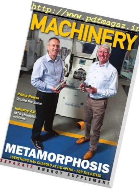 Machinery Magazine – July 2016 Cover