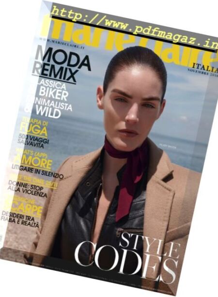 Marie Claire Italia – Novembre 2016 Cover