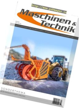 Maschinen & Technik – Oktober 2016