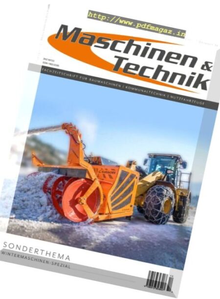 Maschinen & Technik – Oktober 2016 Cover
