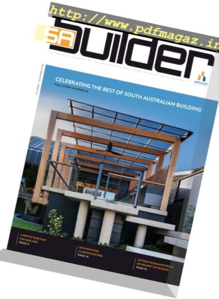Master Builders South Australia – October-November 2016 Cover