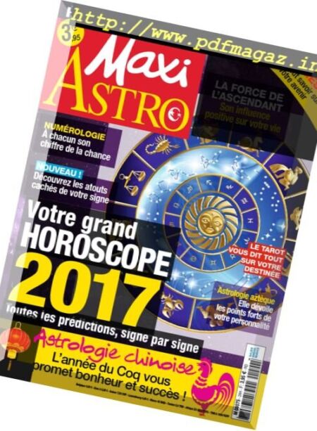 Maxi – Hors Serie Astro – Votre Grand Horoscope 2017 Cover