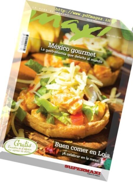 Maxi – Noviembre 2016 Cover