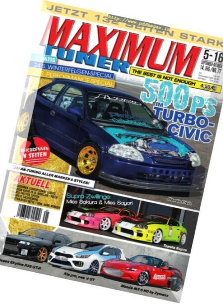 Maximum Tuner – September-Oktober 2016 Cover