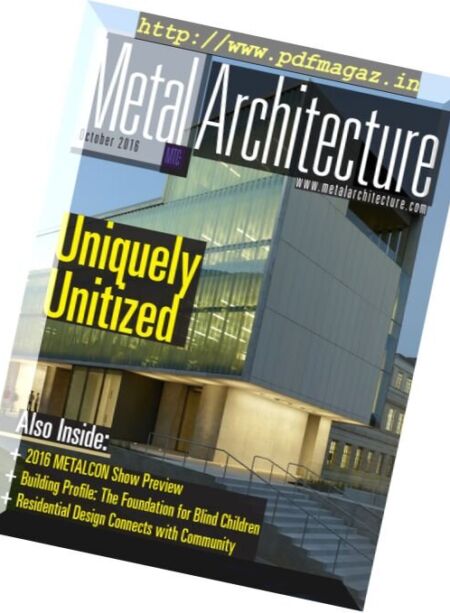Metal Architecture – October 2016 Cover