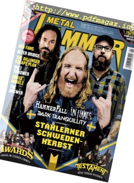 Metal Hammer Germany – November 2016 Cover