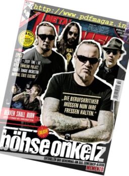Metal Hammer Germany – Oktober 2016