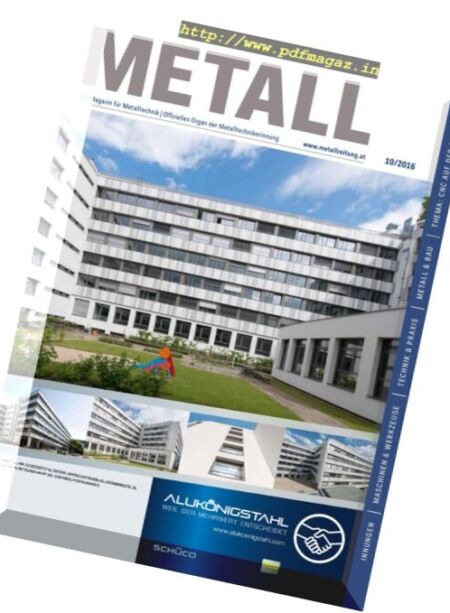 Metall – Oktober 2016 Cover