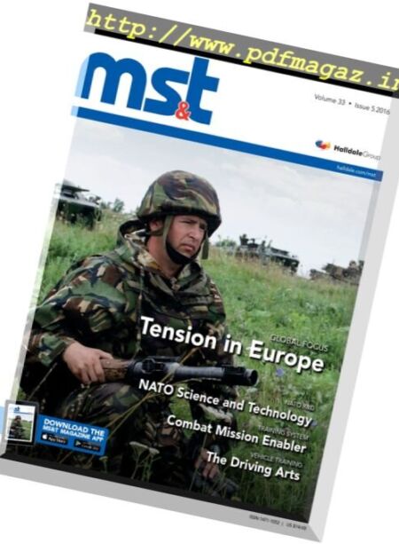 Military Simulation & Training Magazine – Vol33, Issue 5, 2016. Cover