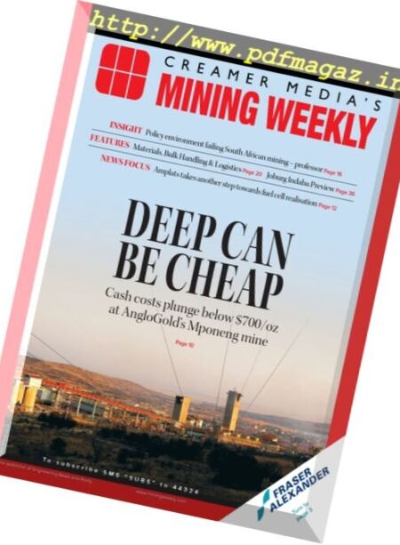Mining Weekly – 23 September 2016 Cover