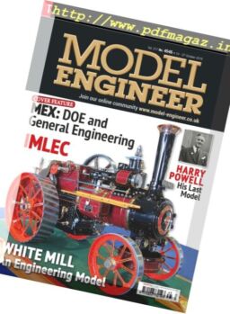 Model Engineer – 14 October 2016
