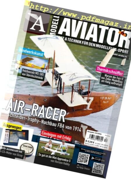 Modell Aviator – Dezember 2016 Cover