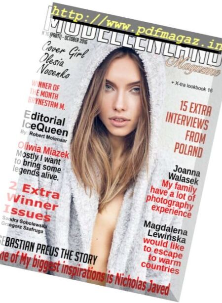 Modellenland Magazine – October 2016 (Part I) Cover