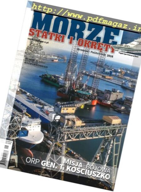 Morze Statki i Okrety – Wrzsien-Pazdziernik 2016 Cover