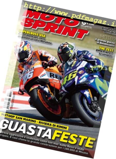 Moto Sprint – 13 Settembre 2016 Cover
