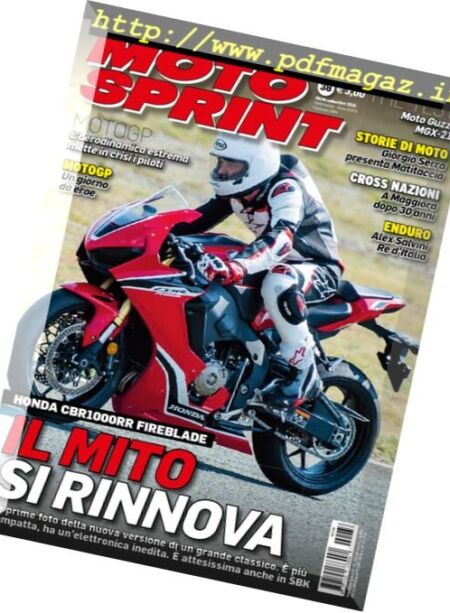 Moto Sprint – 20 Settembre 2016 Cover