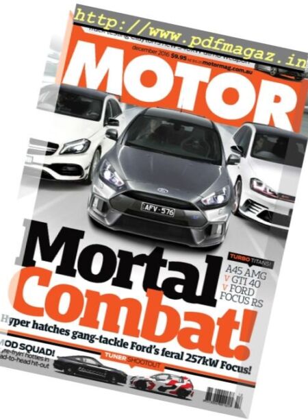 Motor Australia – December 2016 Cover