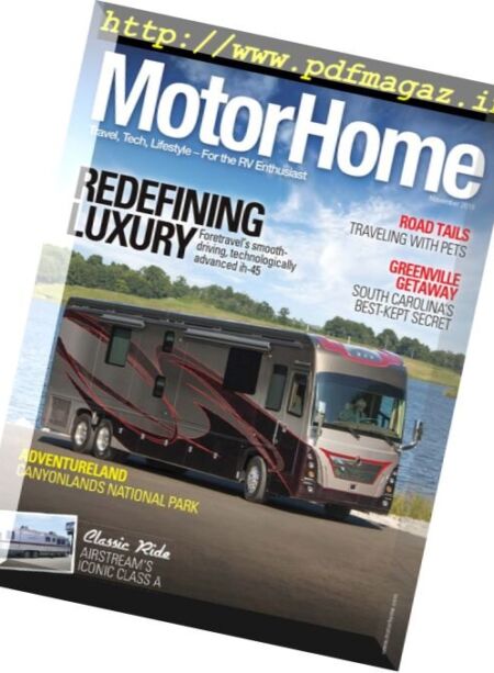 Motor Home – November 2016 Cover