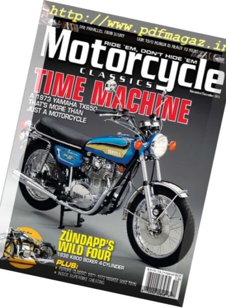 Motorcycle Classics – November-December 2016 Cover
