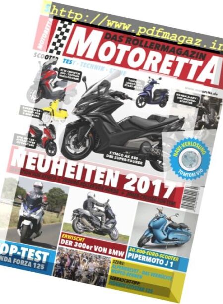 Motoretta – November 2016 Cover