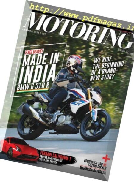 Motoring World – October 2016 Cover
