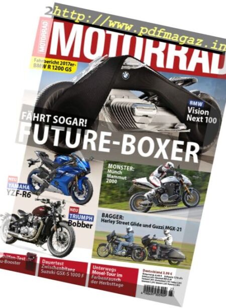 Motorrad – 28 Oktober 2016 Cover