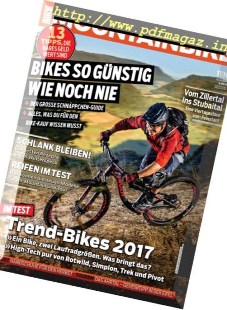MountainBIKE – November 2016 Cover
