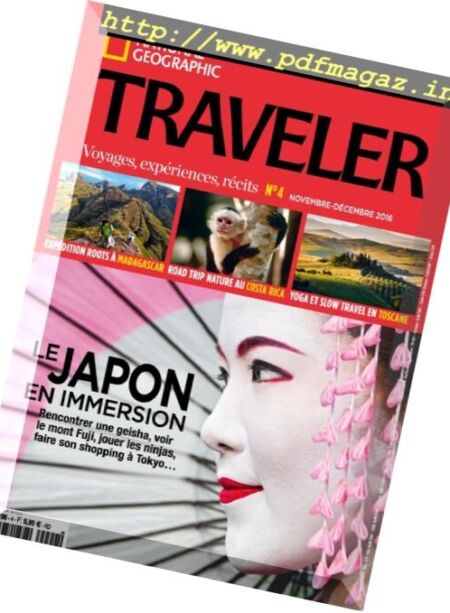 National Geographic Traveler France – Novembre-Decembre 2016 Cover