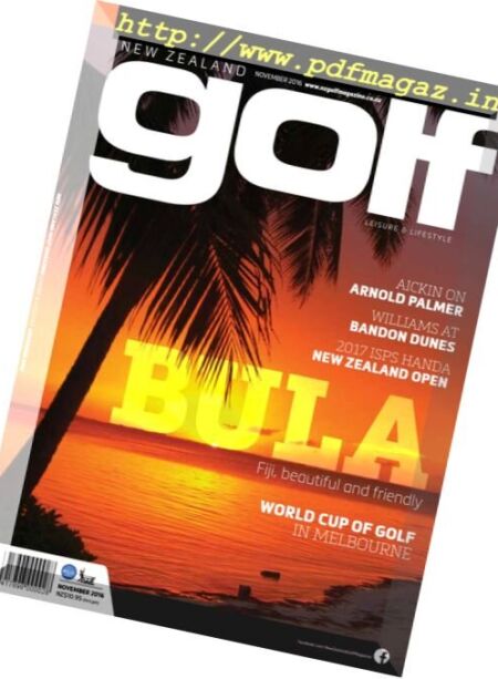 New Zealand Golf – November 2016 Cover