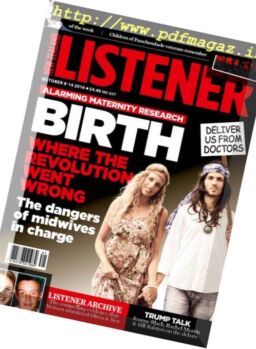 New Zealand Listener – 8 October 2016