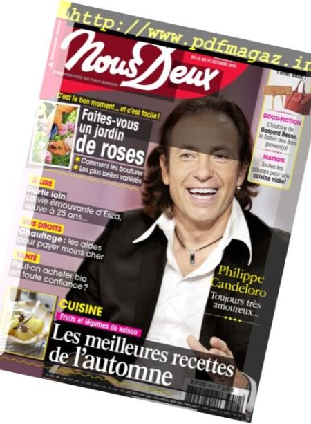 Nous Deux – 25 au 31 Octobre 2016 Cover