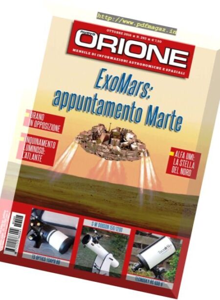 Nuovo Orione – Ottobre 2016 Cover