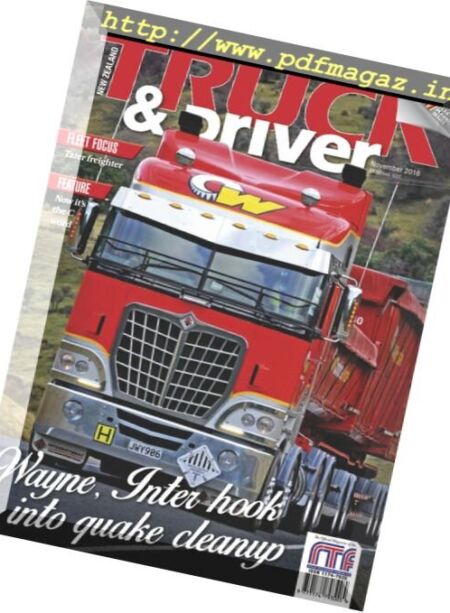 NZ Truck & Driver – November 2016 Cover