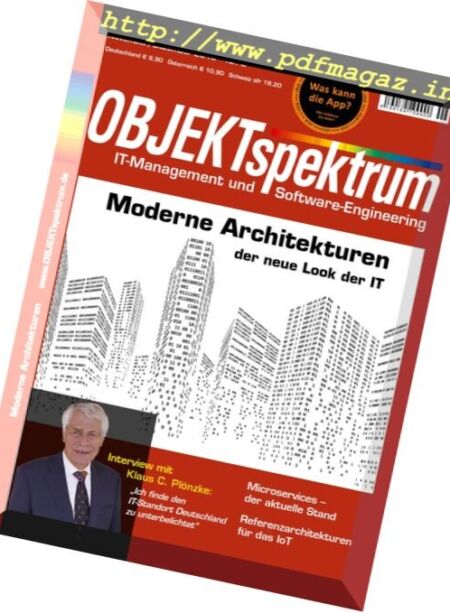 OBJEKTspektrum – November-Dezember 2016 Cover