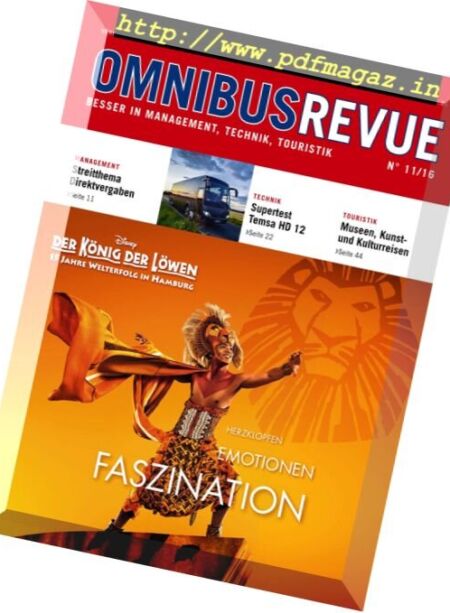Omnibusrevue – Nr.11,, 2016 Cover
