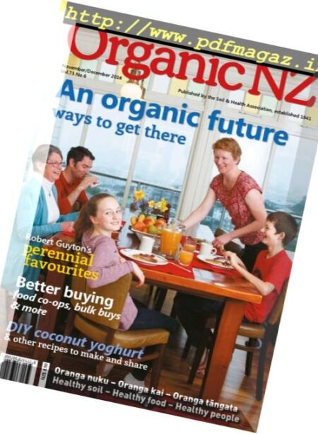 Organic NZ – November – December 2016 Cover