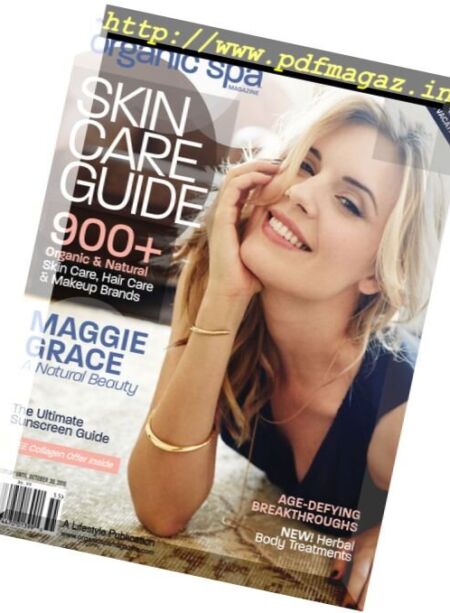 Organic Spa – 2015 Annual Skin Care Guide Cover