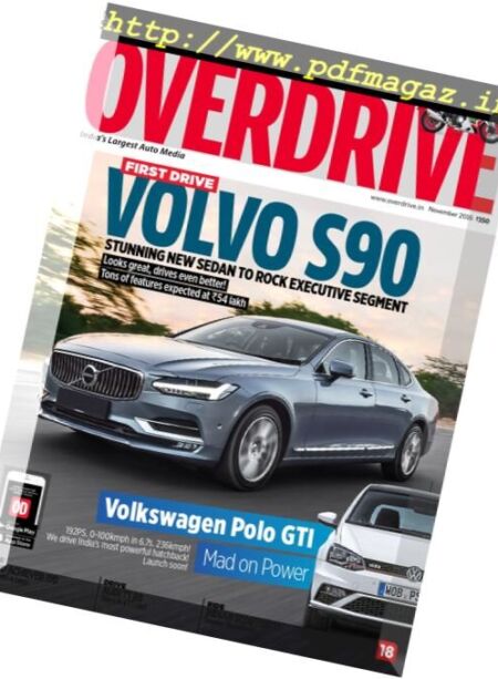 Overdrive – November 2016 Cover