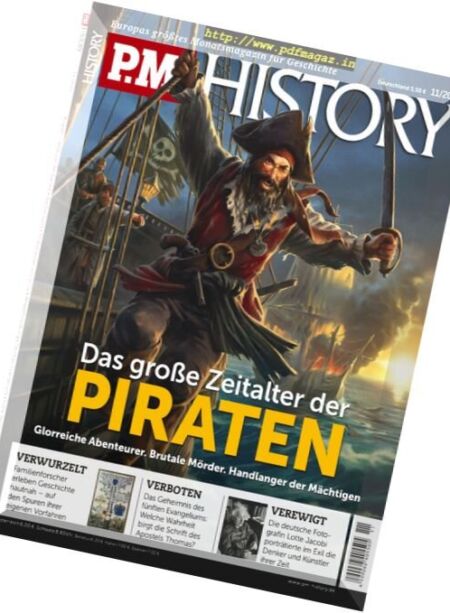 P.M. History – November 2016 Cover