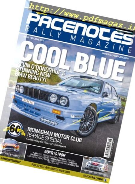 Pacenotes Rally – June 2016 Cover