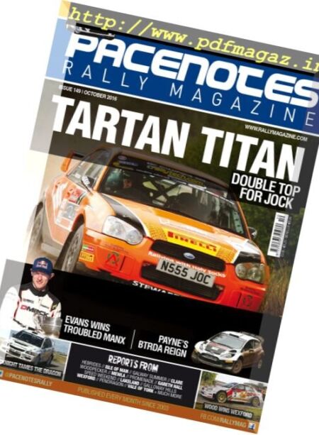 Pacenotes Rally – October 2016 Cover