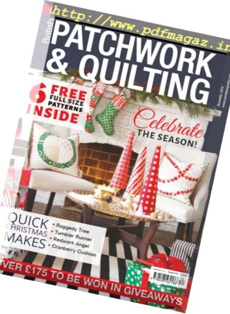 Patchwork and Quilting – December 2016 Cover