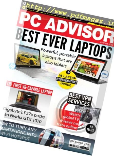 PC Advisor – December 2016 Cover