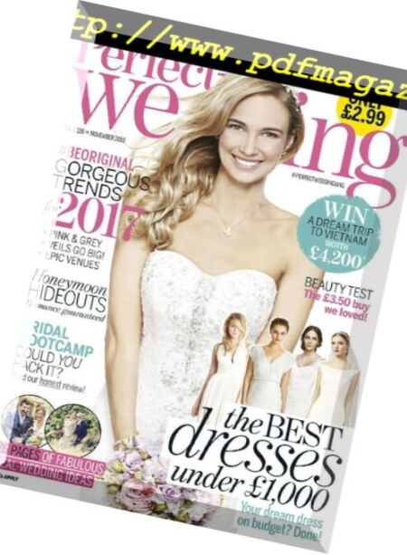 Perfect Wedding – November 2016 Cover