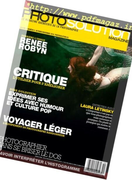 Photo Solution – Octobre-Novembre 2016 Cover