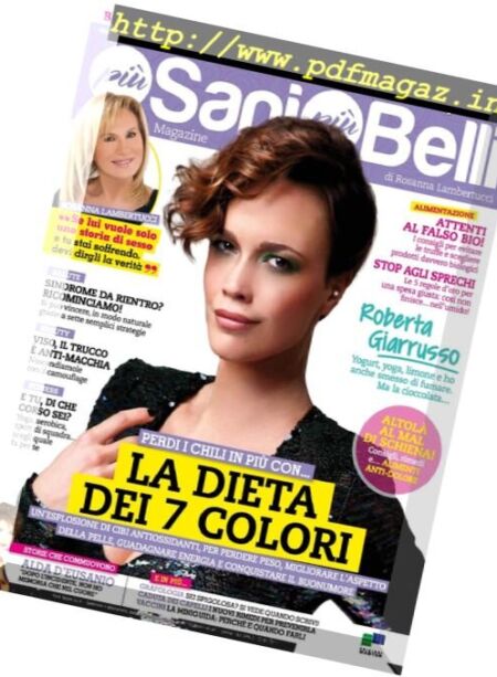 Piu Sani Piu Belli – Ottobre 2016 Cover